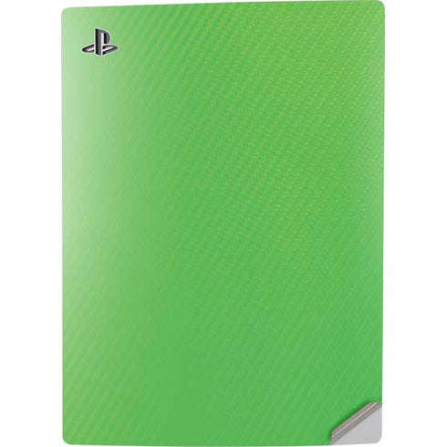 Green Carbon Fiber Specialty Material PS5 Digital Edition Console Skin